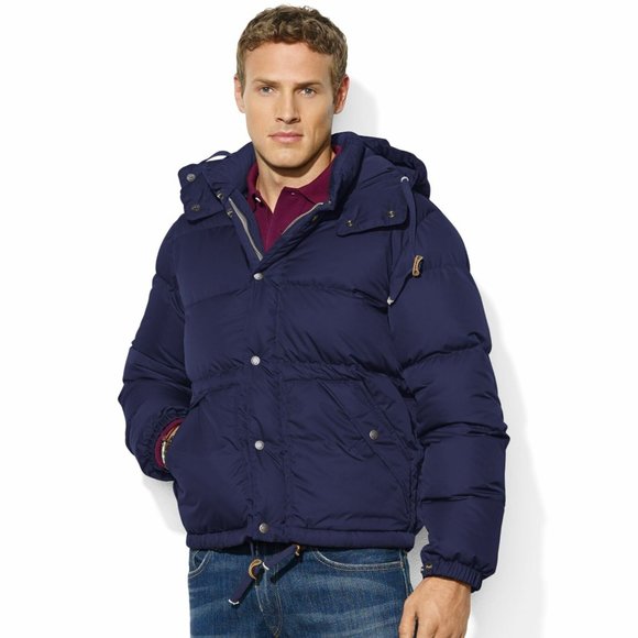 Polo Ralph Lauren Other - Polo Ralph Lauren Elmwood Feather Down Hooded Puffer Jacket Navy Size XL H12157